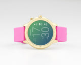 OOZOO Smartwatches - Unisex - Silikon-Armband -Pink/Gold