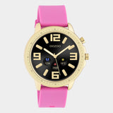 OOZOO Smartwatches - Unisex - Silikon-Armband -Pink/Gold