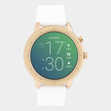 OOZOO Smartwatches - Unisex - Silikon-Armband - Weiß/Roségold