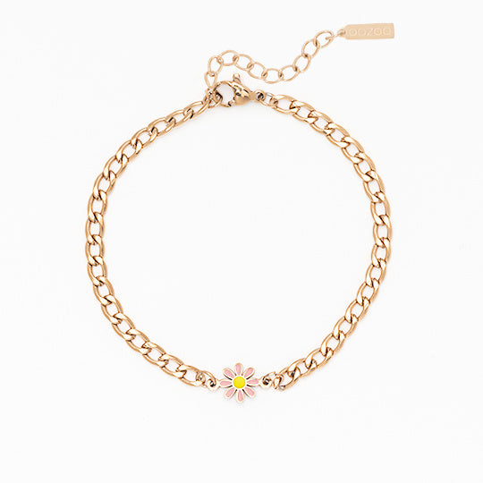 OOZOO Jewellery - SB-1023 - Armband "Flower Charm" - Roségold