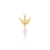 OOZOO Jewellery - SE-3028 - Ohhring "Swallow" - Gold