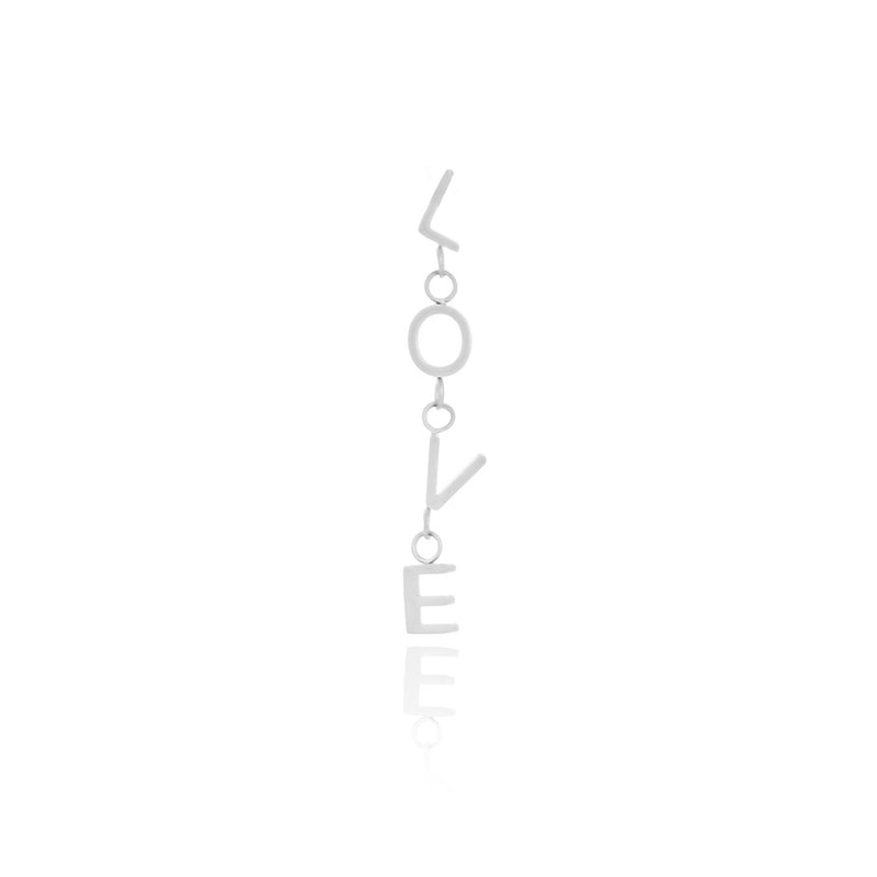 OOZOO Jewellery - SE-3033 - Ohrring "L-O-V-E" - Silber