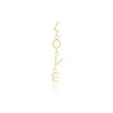 OOZOO Jewellery - SE-3034 - Ohrring "L-O-V-E" - Gold