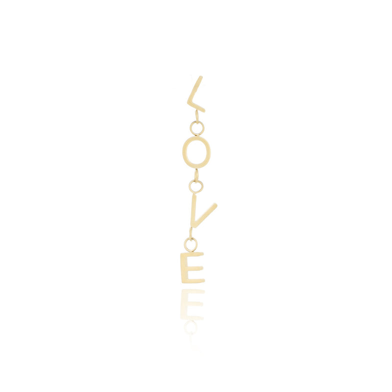 OOZOO Jewellery - SE-3034 - Ohrring "L-O-V-E" - Gold