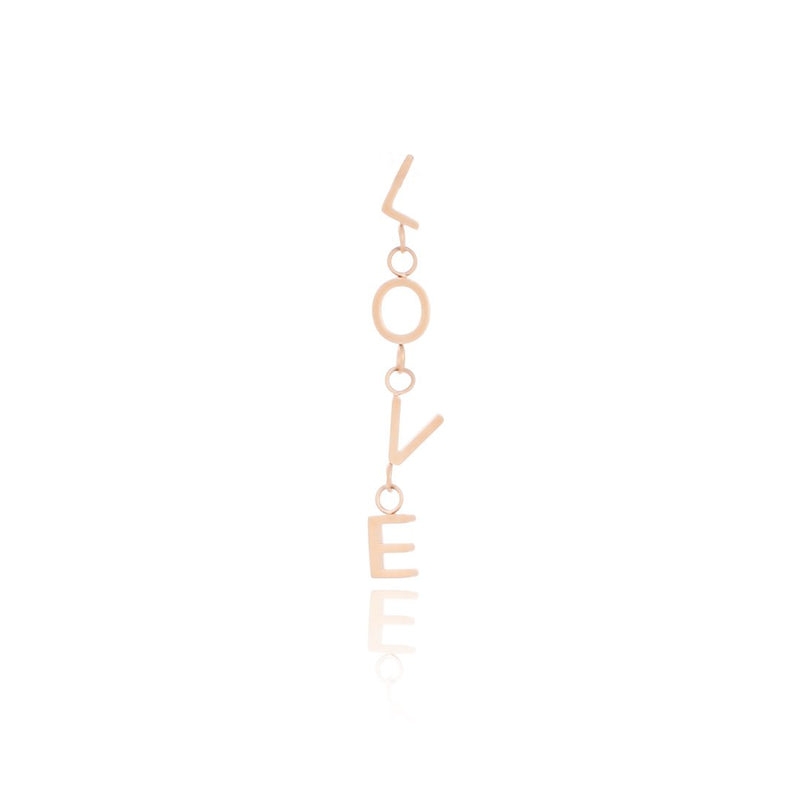 OOZOO Jewellery - SE-3035 - Ohrring "L-O-V-E" - Roségold