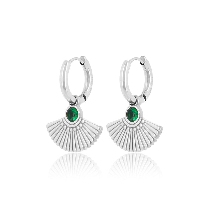 OOZOO Jewellery - SE-3036 - Ohrring "Peacock Tail" - Silber