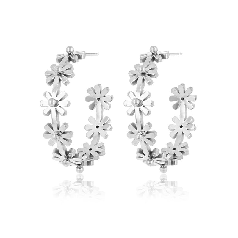 OOZOO Jewellery - SE-3042 - Ohrring "Flowers" - Silber
