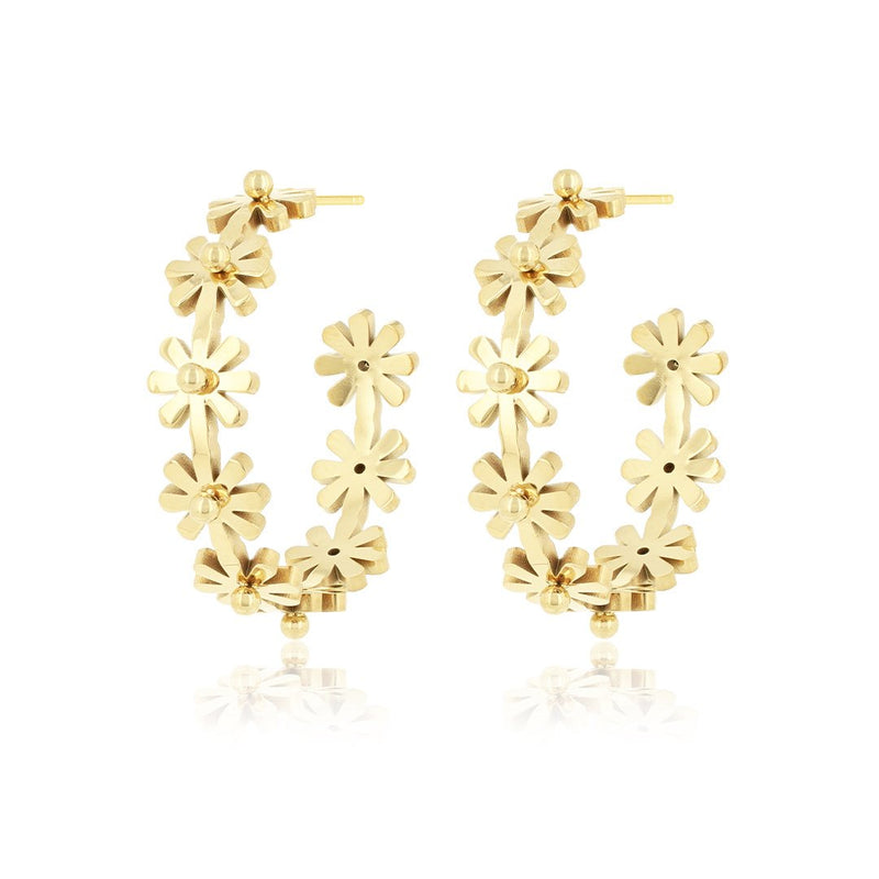 OOZOO Jewellery - SE-3043 - Ohrring "Flowers" - Gold