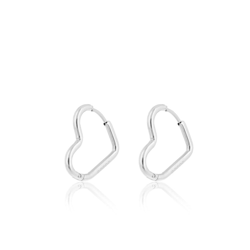 OOZOO Jewellery - SE-3044 - Ohrring "Heart" - Silber