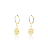 OOZOO Jewellery - SE-3049 - Ohrring "Sun-Charm" - Gold