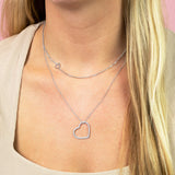 OOZOO Jewellery - SN-2039 - Halskette "Heart" - Silber